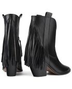 Bottines en Cuir Let Me Be Free noires - Talon 8 cm