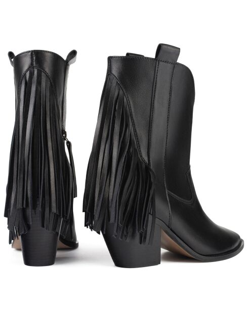 Bottines en Cuir Let Me Be Free noires - Talon 8 cm