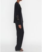 Blouse 100% Soie Teodore noire