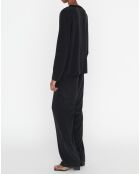 Blouse 100% Soie Teodore noire