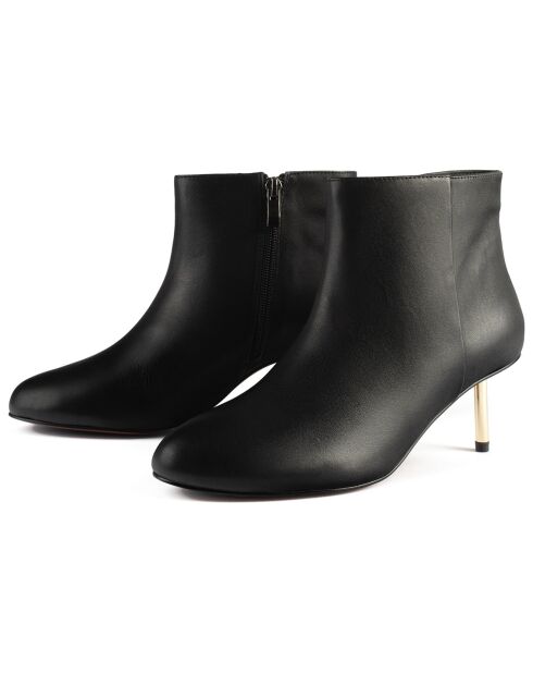 Bottines en Cuir Little Things noires - Talon 6 cm