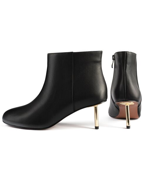 Bottines en Cuir Little Things noires - Talon 6 cm