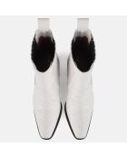 Chelsea Boots en Cuir Mastermind blanches - Talon 5 cm