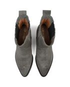 Bottines en Velours de Cuir Never Been Alone grises
