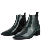 Northern Star grüne Lacklederstiefel - 4 cm Absatz