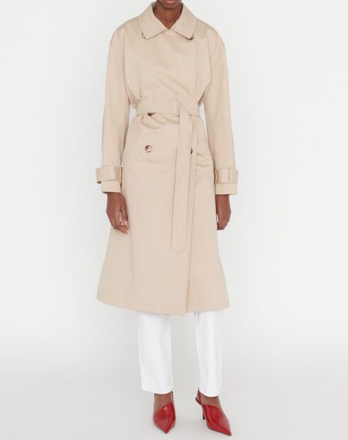 Trench-Coat imperméable en Gabardine Trevi beige