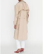 Trench-Coat imperméable en Gabardine Trevi beige