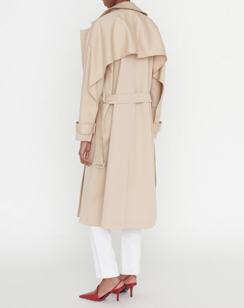 Trench-Coat imperméable en Gabardine Trevi beige