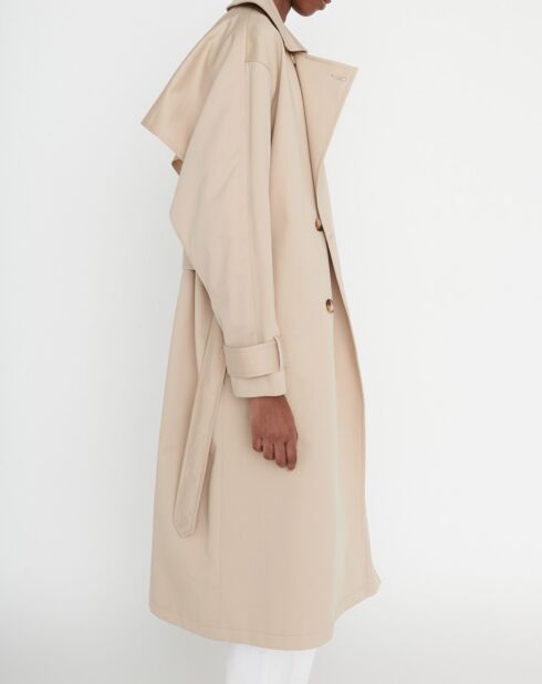 Trench-Coat imperméable en Gabardine Trevi beige