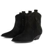 New Somebody Else Lederstiefel aus Samt, Schwarz, 4 cm Absatz