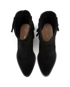 New Somebody Else Lederstiefel aus Samt, Schwarz, 4 cm Absatz