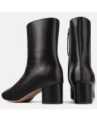 Bottines en Cuir Simple One noires - Talon 5 cm