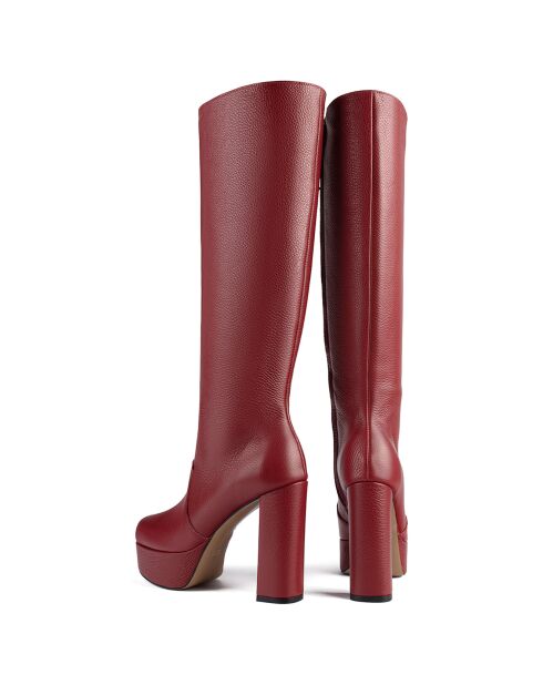 Bottes en Cuir Behind Closed Doors rouges