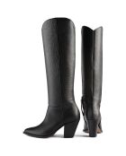 Bottes en Cuir Give Me The Night noires - Talon 8 cm