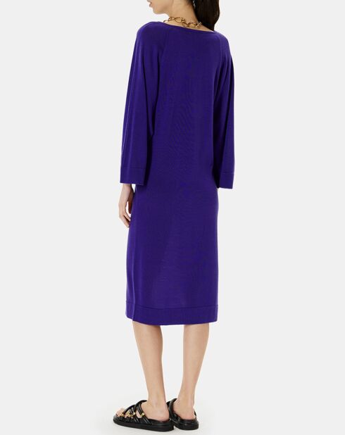 Robe en Laine mélangée Rhea violette