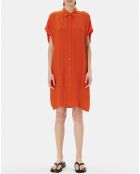 Robe Ratela motifs ton sur ton orange