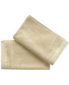 2 tovaglioli per ospiti color avorio