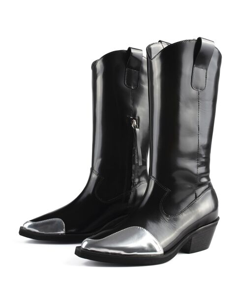 Bottes en Cuir Part Of The Band noires