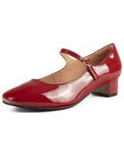 Babies en Cuir Verni Fall In Love rouges - Talon 4 cm