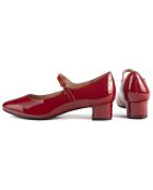 Babies en Cuir Verni Fall In Love rouges - Talon 4 cm