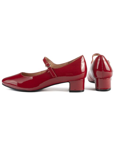 Babies en Cuir Verni Fall In Love rouges - Talon 4 cm