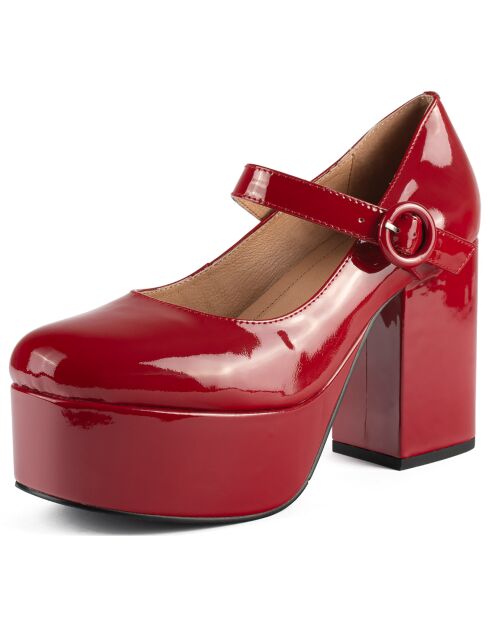 Babies en Cuir Verni Stay With Me Tonight rouges