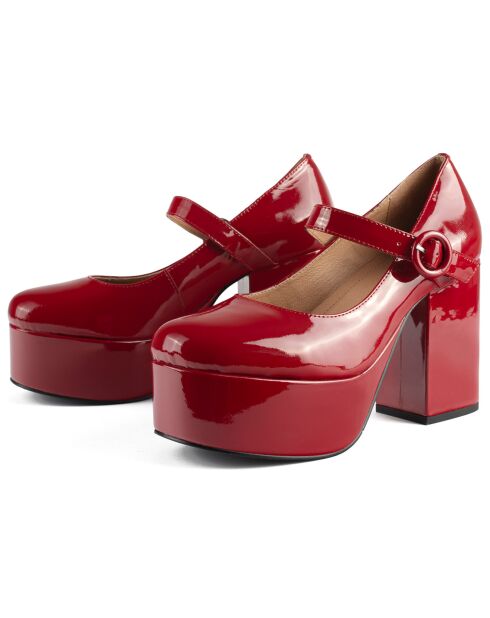 Babies en Cuir Verni Stay With Me Tonight rouges