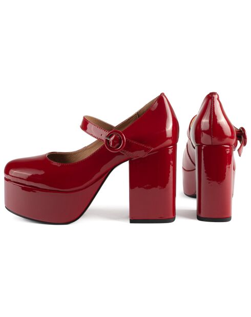 Babies en Cuir Verni Stay With Me Tonight rouges