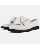 Mocassins en Cuir Cross The Line blancs
