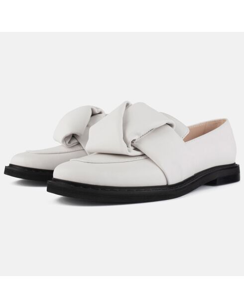 Mocassins en Cuir Cross The Line blancs