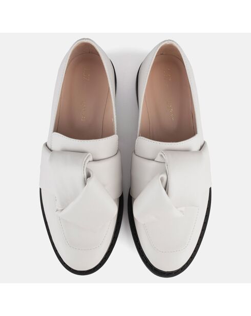 Mocassins en Cuir Cross The Line blancs