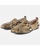 Mocassins en Cuir No Escape serpent
