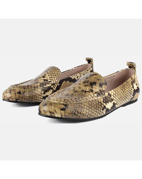 Mocassins en Cuir No Escape serpent
