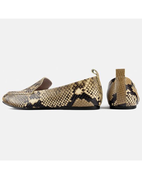 Mocassins en Cuir No Escape serpent