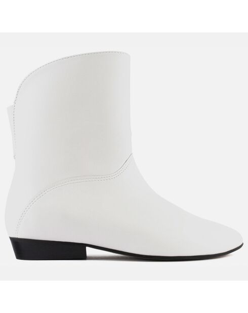 Boots en Cuir Gimme Shelter blanches