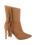 Bottines en Velours de Cuir Good Vibrations marron