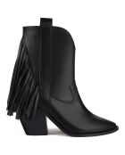 Bottines en Cuir Let Me Be Free noires - Talon 8 cm