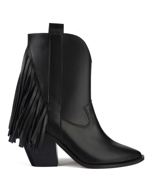 Bottines en Cuir Let Me Be Free noires - Talon 8 cm