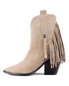 Bottines en Cuir Let Me Be Free taupe - Talon 8 cm