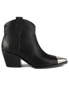 Boots en Cuir Manhattan Skyline noires - Talon 4 cm