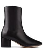 Bottines en Cuir Simple One noires - Talon 5 cm