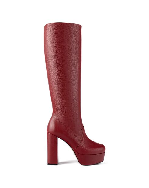 Bottes en Cuir Behind Closed Doors rouges