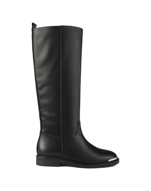 Schwarze Lederstiefel von Walk The Line