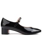 Babies en Cuir Fall In Love noires - Talon 4 cm