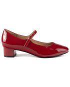 Babies en Cuir Verni Fall In Love rouges - Talon 4 cm