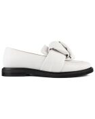 Mocassins en Cuir Cross The Line blancs