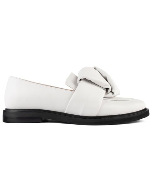 Mocassins en Cuir Cross The Line blancs