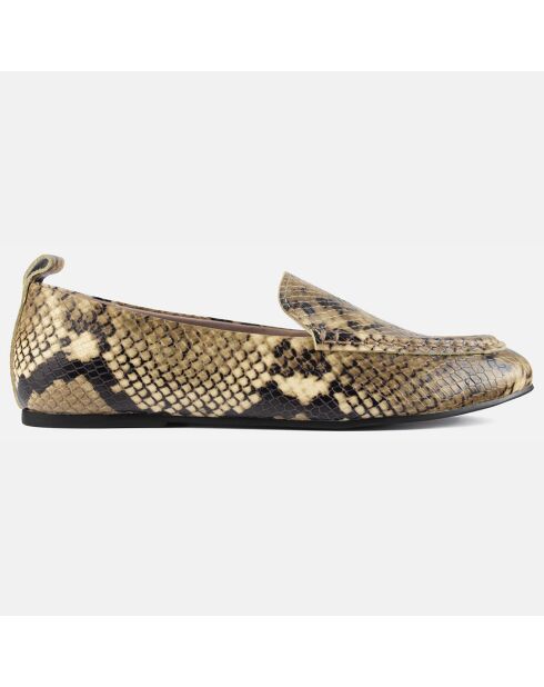 Mocassins en Cuir No Escape serpent