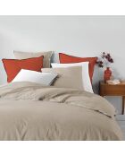 Parure housse de couette en coton lavé Linette lin