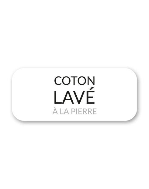 Parure housse de couette en coton lavé Linette lin